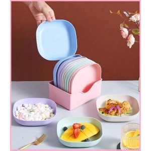 10pcs-plates-set-with-holder-random-colours-